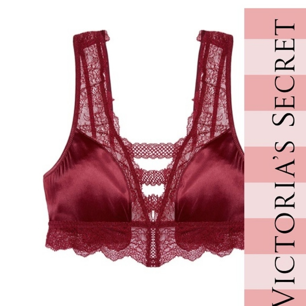 Victoria's Secret Lace Bra Bralette Longline Lace